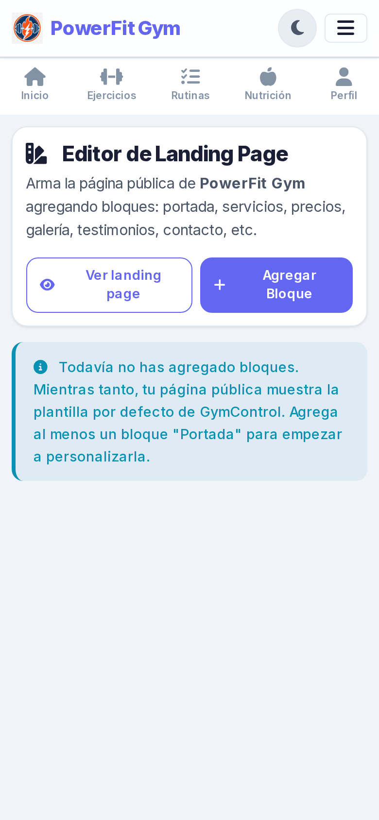 Editor de tu Landing Page